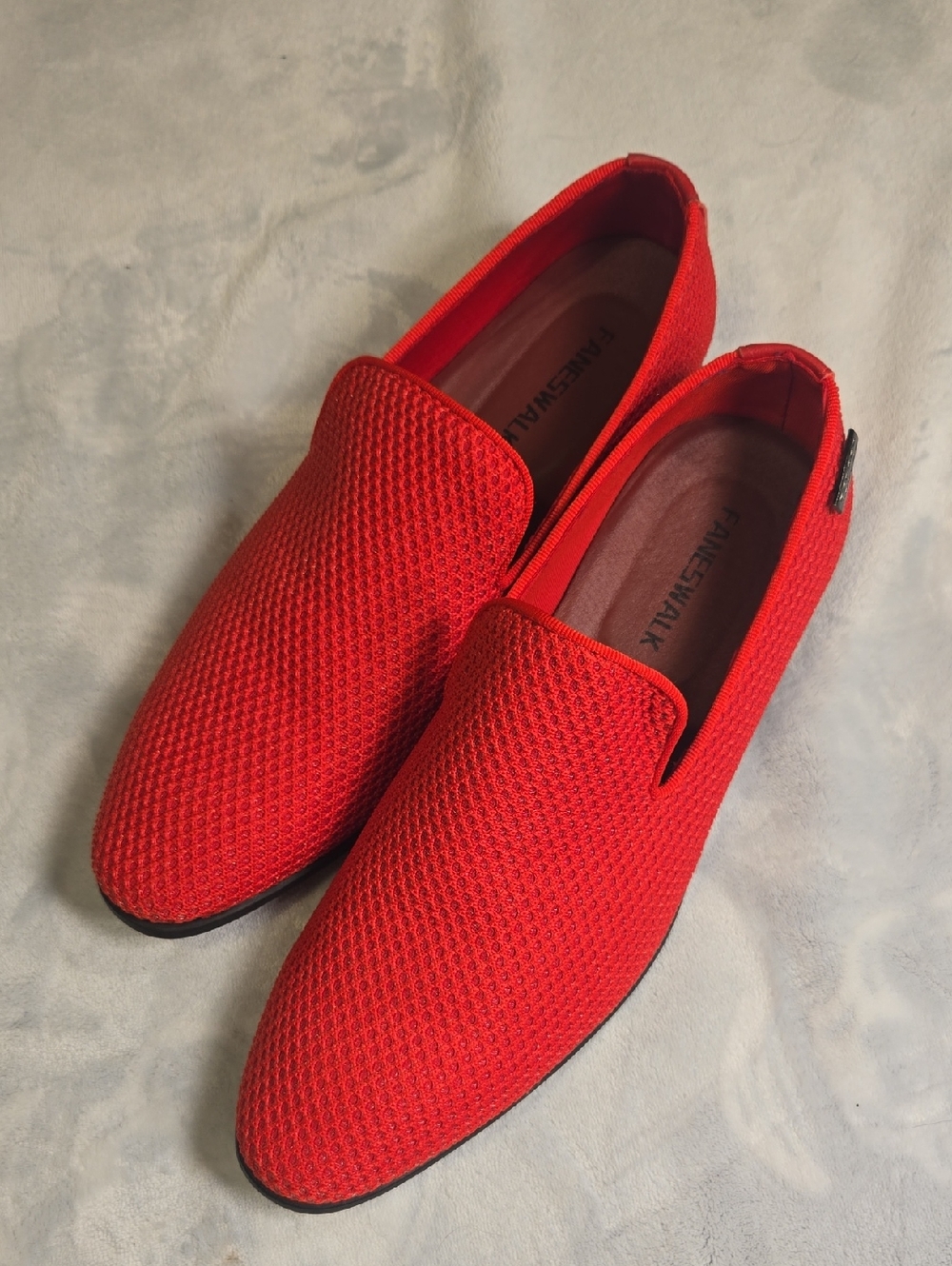 Florsheim Men's Knit Slip-On Loafers in Bright Red